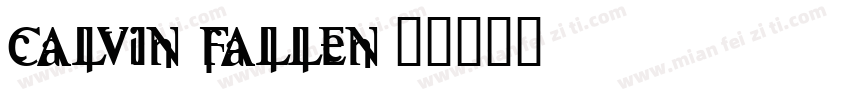 Calvin Fallen字体转换